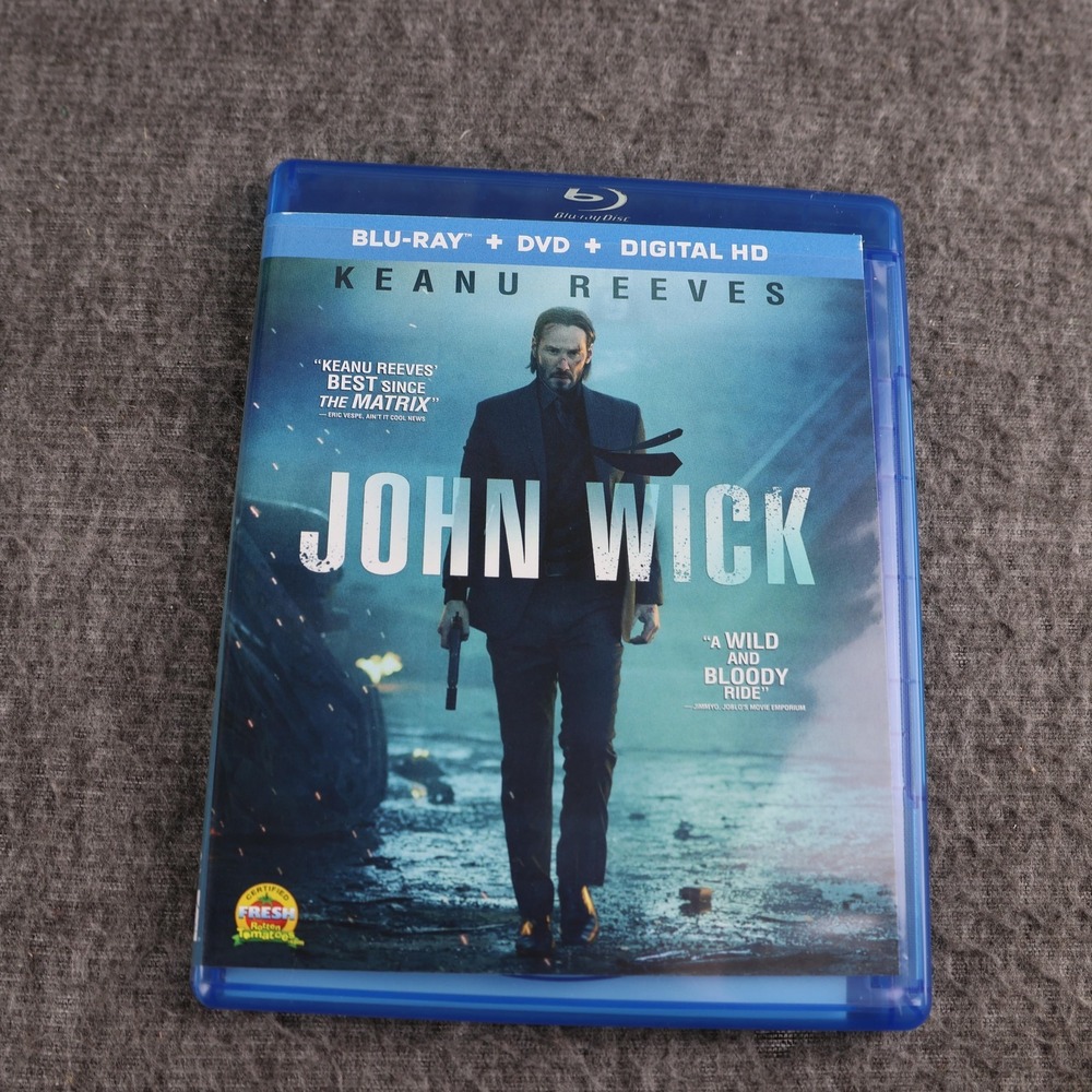 John Wick Blu-ray DVD Digital HD‎ Action Thriller Movie Keanu Reeves Lionsgate